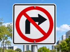 Qué significa la señal de tránsito de una flecha tachada por una franja roja y por qué es importante respetarla