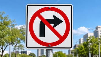 Qué significa la señal de tránsito de una flecha tachada por una franja roja y por qué es importante respetarla