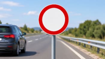Qué significa la señal de tráfico circular con fondo blanco y por qué incumplirla puede acarrear una multa