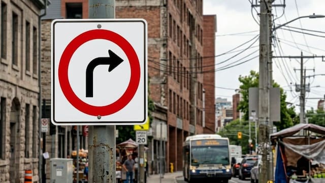 Qué significa la señal de círculo rojo con una flecha negra curva en el medio: ¿es obligatorio seguir esa dirección?