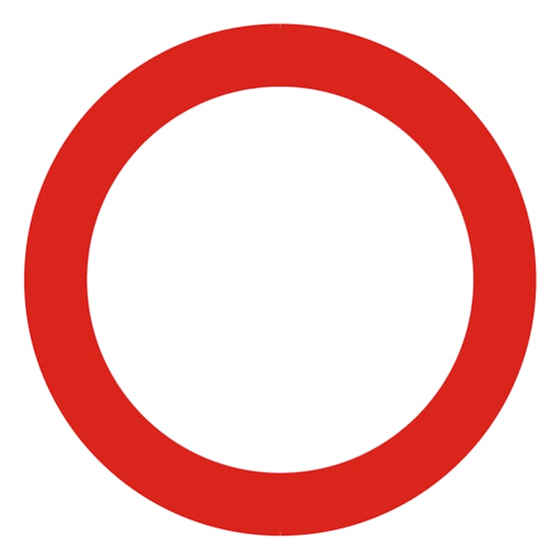 Qué significa la señal R-100 de tránsito: el círculo rojo con fondo blanco que puede generar multas.
