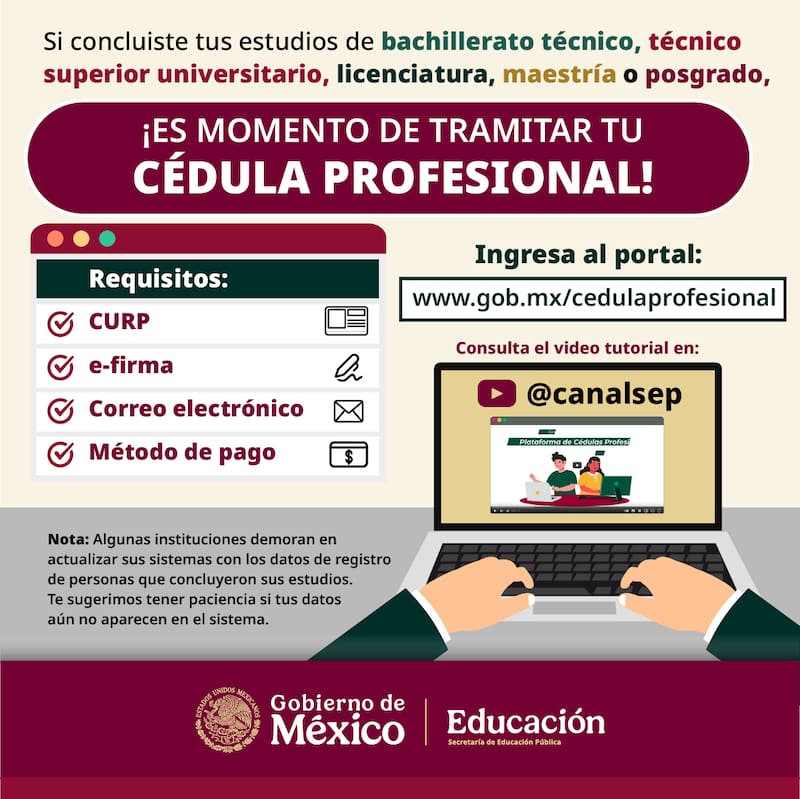 SEP actualizó los requisitos y costos para garantizar que la emisión sea segura, válida y compatible con las necesidades de quienes están por incorporarse al ejercicio profesional. Checa todos los detalles a continuación.