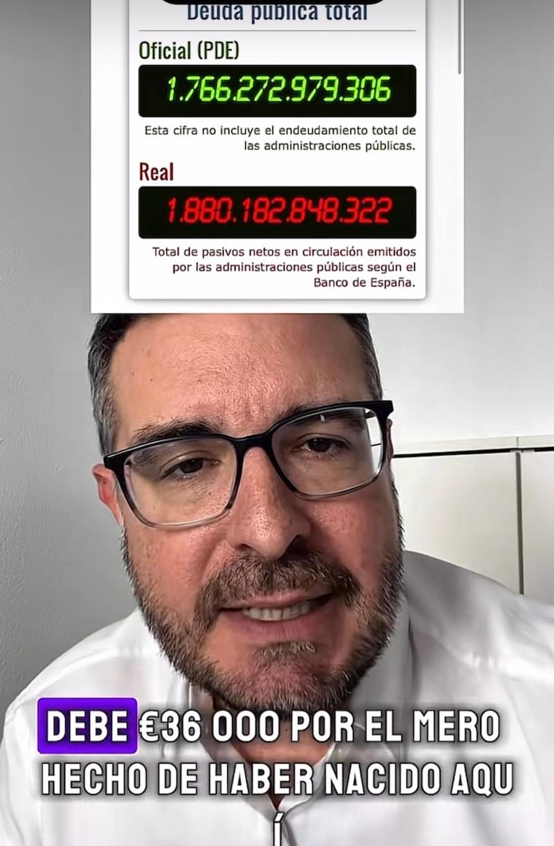 Sergio Gutiérrez explicó la repercusión de la deuda pública en España y su impacto en la vida cotidiana.