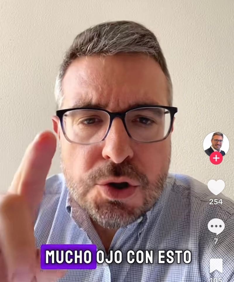 El experto inmobiliario Sergio Gutiérrez advierte sobre los riesgos al comprar una vivienda. (Fuente: Tik Tok/ @Sergio_excellence_circle).