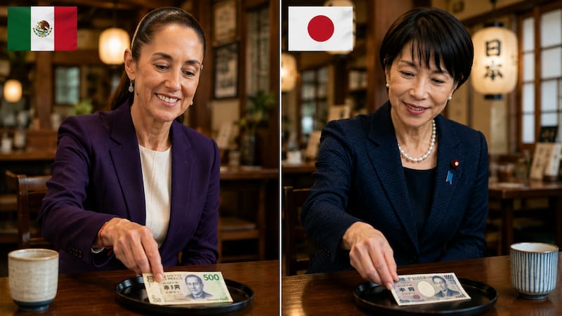 En México es normal dejar propina en los restaurantes y comercios, pero en Japón es inaceptable: puede interpretarse como algo ofensivo. (Representación creada con IA)