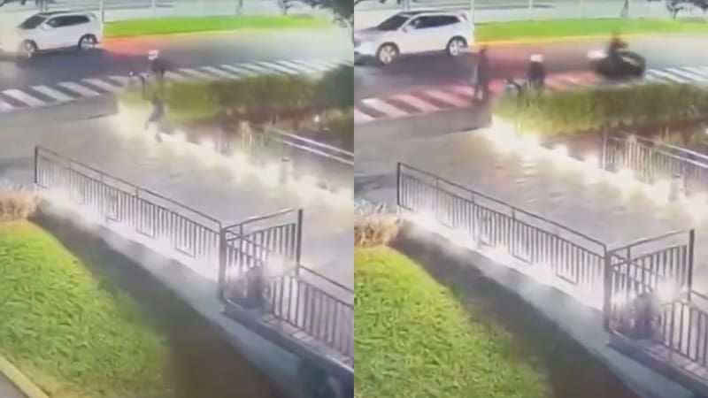 Persecución en un shopping de zona Norte: un vigilador privado atropelló con un cuatriciclo a un ladrón que huía tras un robo.