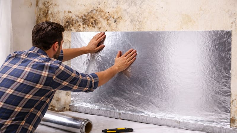 Si la humedad aparece entre la pared o techo y el papel aluminio, el origen suele ser externo. (Foto: Archivo)
