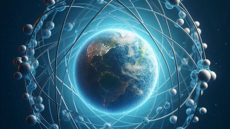 Aunque no representa un riesgo directo para la salud humana, la AMAS aumenta la exposición de satélites a la radiación cósmica y puede provocar fallas en sistemas de comunicación y navegación. Fuente: Generador de imágenes Microsoft Bing