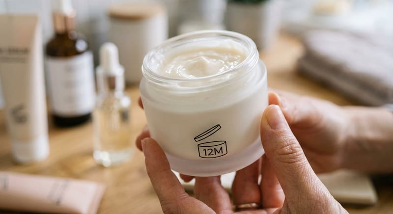 El símbolo PAO (período después de la apertura) aparece en las etiquetas de cremas y cosméticos para indicar durante cuánto tiempo se recomienda utilizarlos una vez abierto el envase.