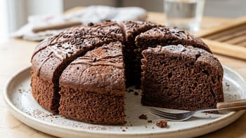 Bizcochuelo de chocolate sin harina ni azúcar: la receta casera más simple para una merienda más livianas
