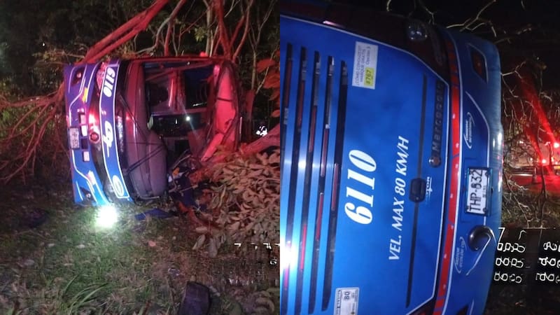 Equipos de rescate y ambulancias asistieron a los pasajeros en el lugar del accidente.