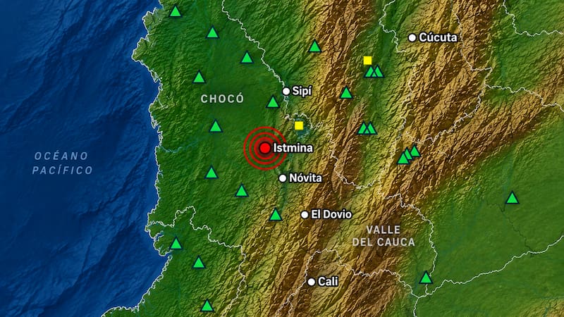 Fuerte temblor sacudió a Colombia este jueves 27 de agosto: fue de magnitud 4,4 y se sintió en Cali y el suroccidente