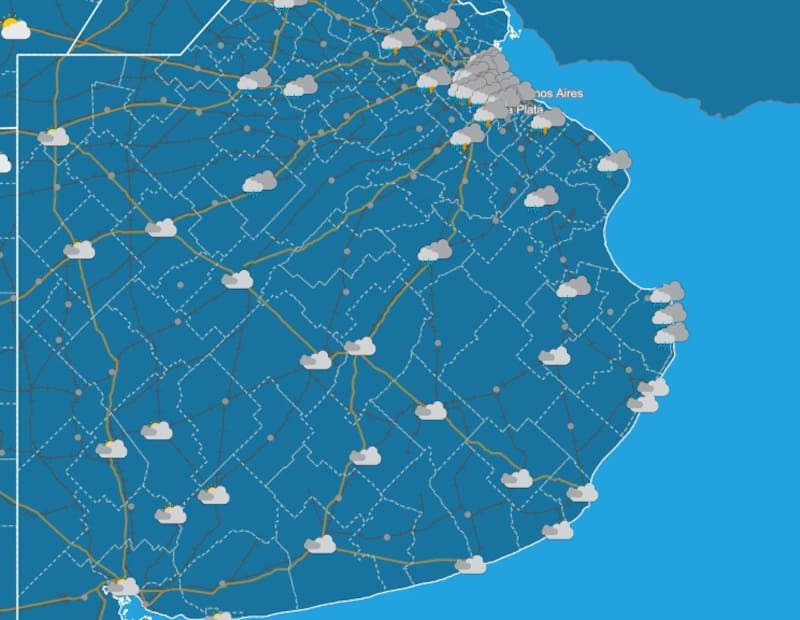 Pronóstico del tiempo del SMN para el sábado 10.