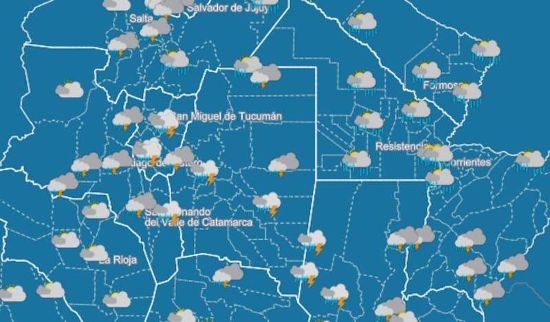 Pronóstico del clima del SMN.