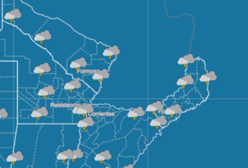 Pronóstico del tiempo del SMN.