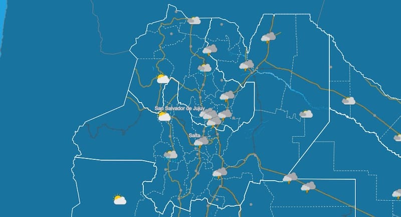 Pronóstico de tormentas del SMN.