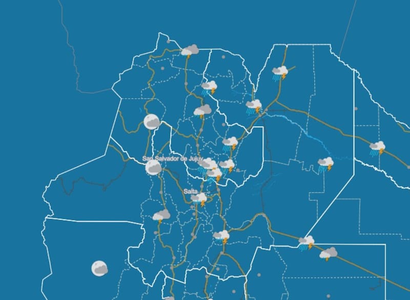 Pronóstico del clima del SMN.