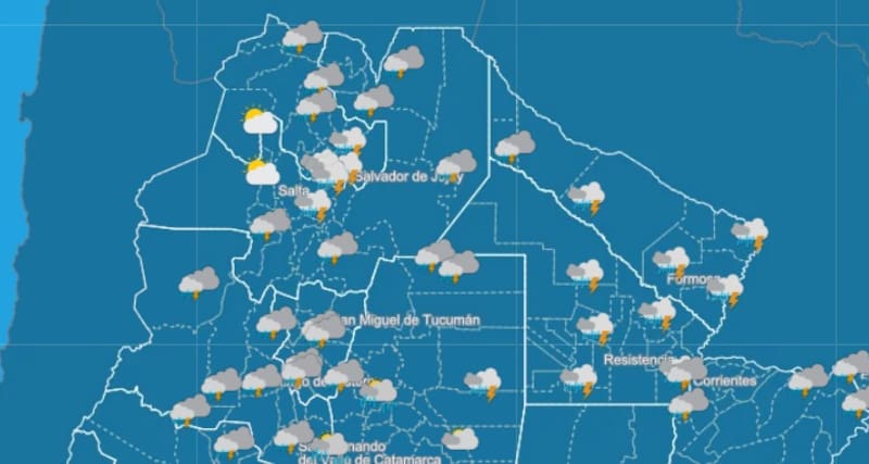 Pronóstico de tormentas de SMN.