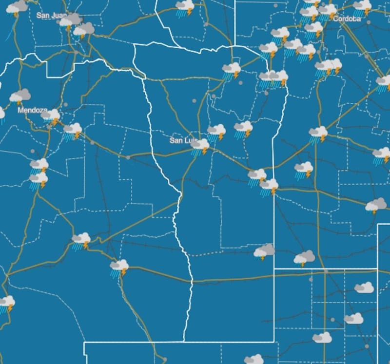 Pronóstico del clima del SMN.