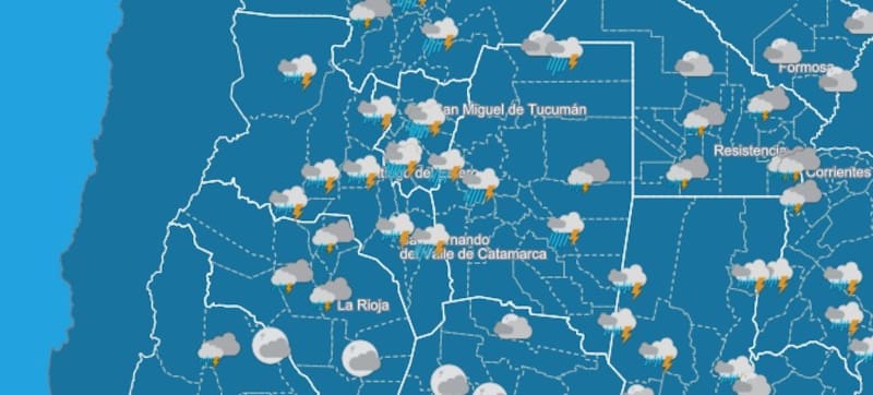 Pronóstico del clima del SMN.