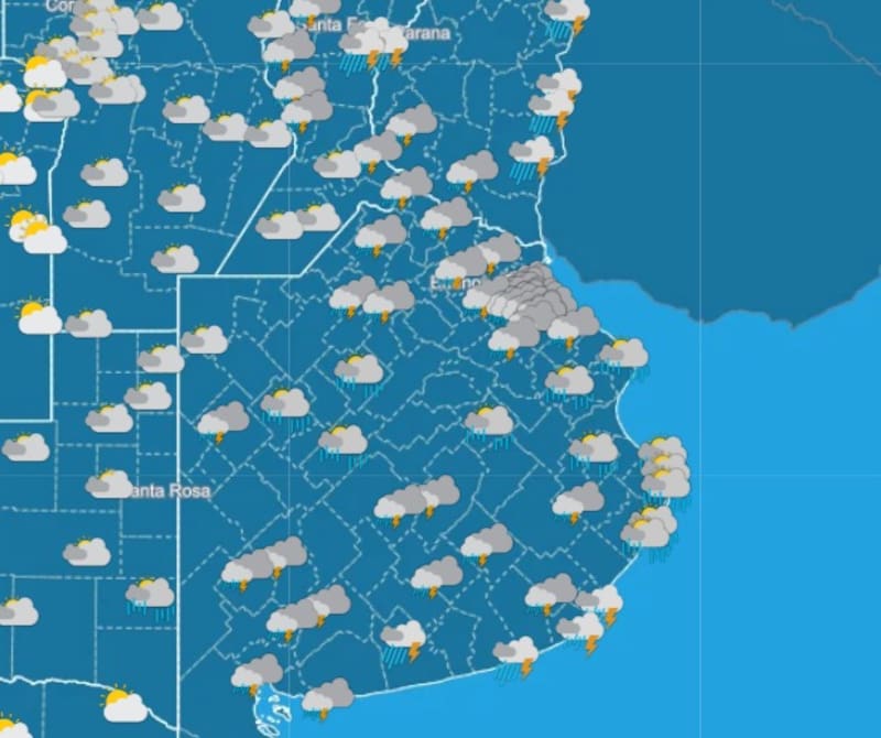 El SMN anticipa un inicio de semana complicado a nivel nacional.