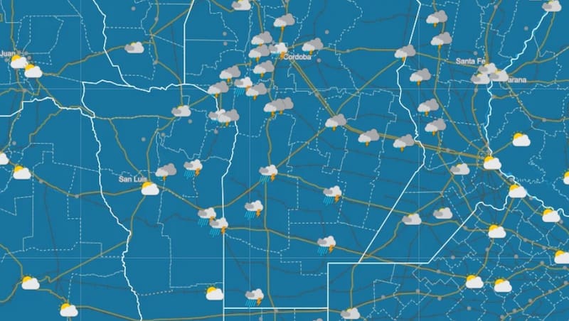 Pronóstico del clima del SMN.