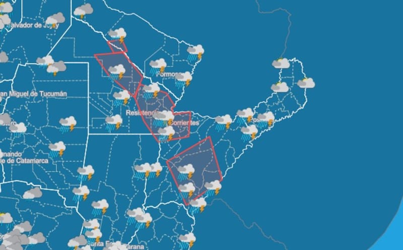 Alerta roja del SMN.