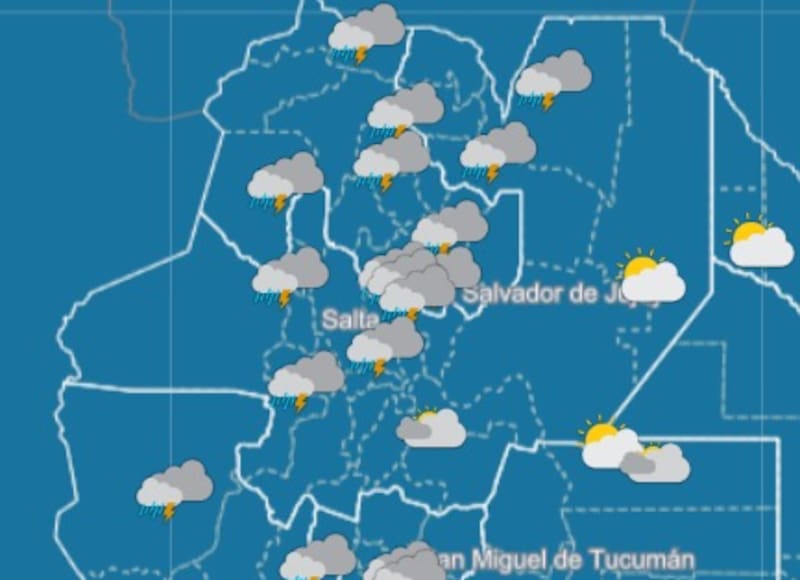 Pronóstico del tiempo del SMN.