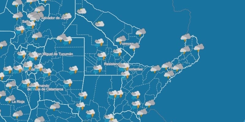 Pronóstico del clima del SMN.