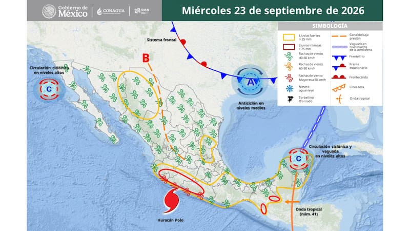 Sigue la alerta por el huracán Polo para este miércoles: se esperan lluvias y vientos en Jalisco, Colima, Michoacán y Guerrero