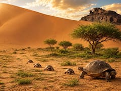 Fracasaron al plantar árboles y soltaron 500 tortugas en el desierto del Sahara, cinco años después crecieron zonas verdes donde solo había arena