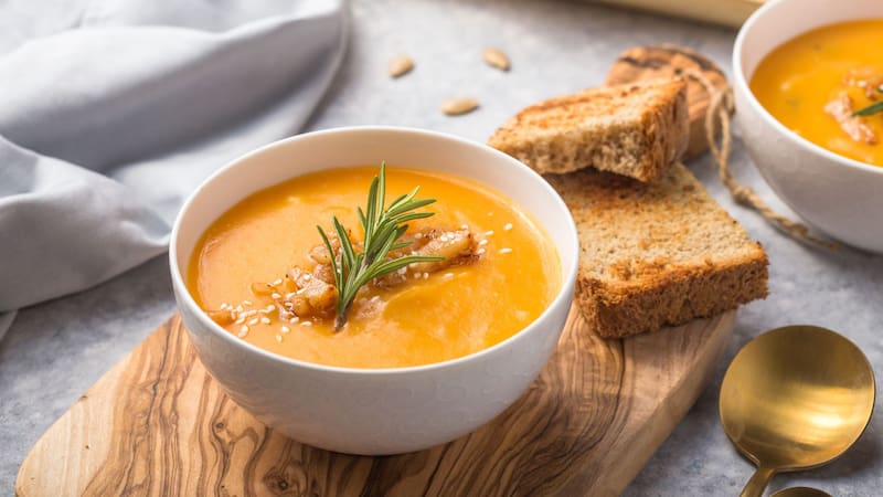 Sopa de calabaza igual a la de la abuela.