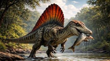 Spinosaurus mirabilis: descubren en el Sáhara un nuevo dinosaurio gigante que vivió hace 90 millones de años: parece un ave zancuda y acuática