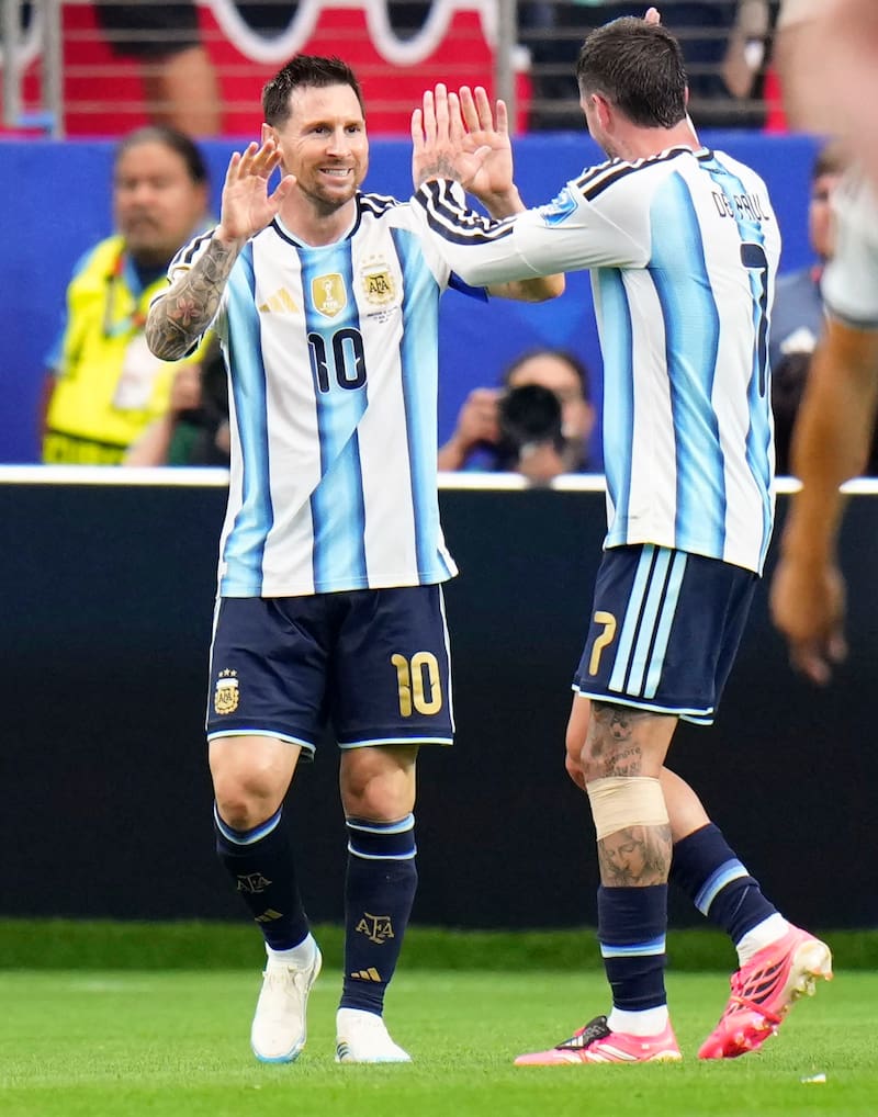 Messi y Rodrigo de Paul, dos de los estandartes de la Scaloneta