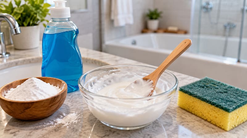 Step-by-step preparation of the mixture.