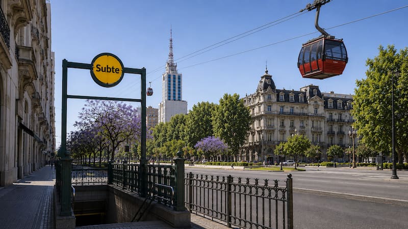 La ciudad que busca sumar subtes, teleféricos y trenes urbanos al transporte público: está a 50 kilómetros de Buenos Aires.