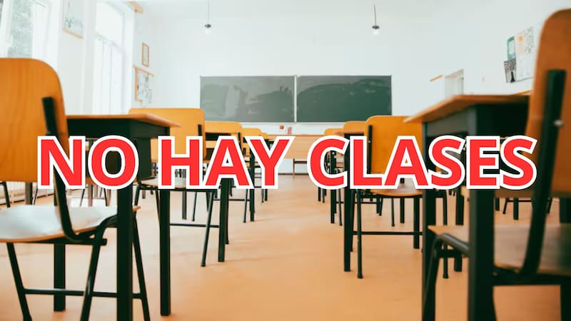 Suspenden las clases.