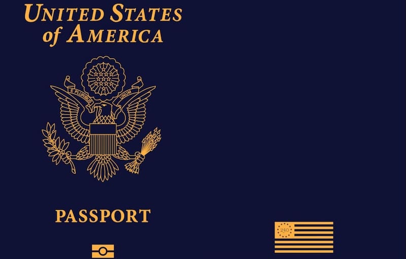 Así lucen la tapa y contratapa del pasaporte patriota.