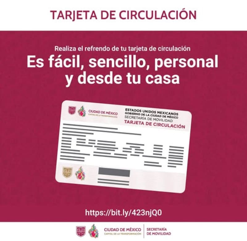 La Tarjeta de Circulación CDMX es un certificado oficial que contiene información clave del vehículo para identificarlo