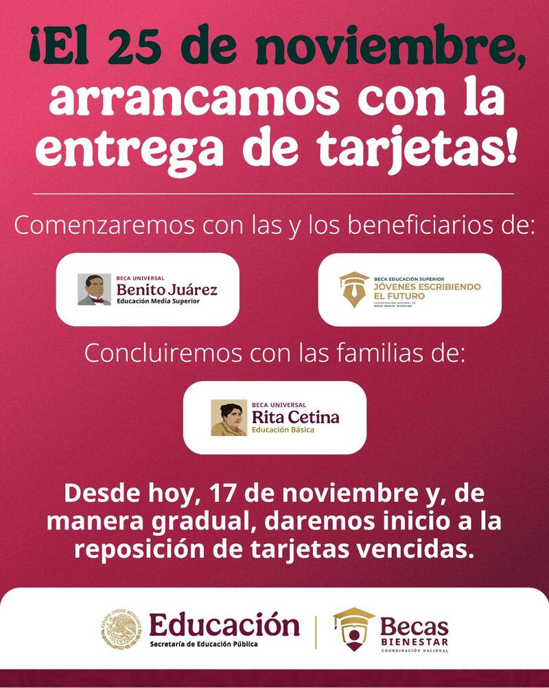 Entrega de las Tarjetas del Banco del Bienestar