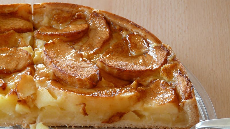 Tarta de manzana saludable