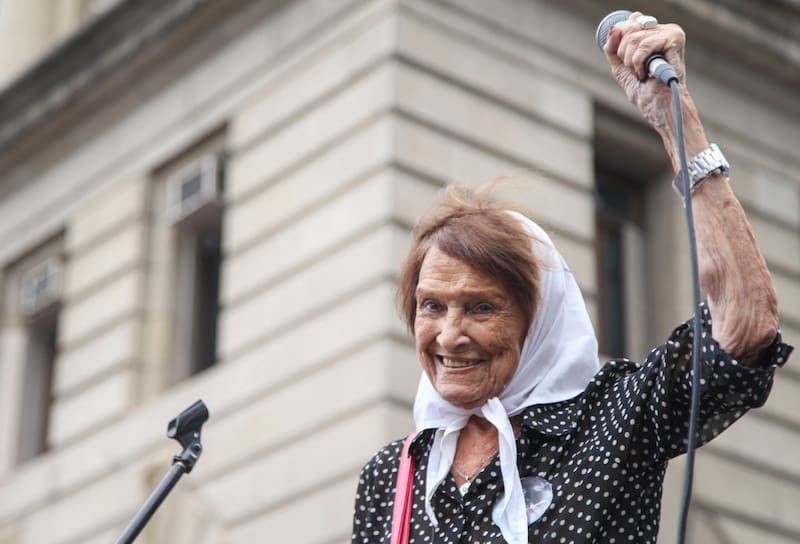 NOTICIAS ARGENTINAS
BAIRES, JUNIO 14: Taty Almeida, la histórica referente de Madres de Plaza de Mayo (línea fundadora) falleció este domingo a los 95 años, según informaron sus familiares y allegados. FOTO NA: (ARCHIVO) MARIANO SANCHEZ