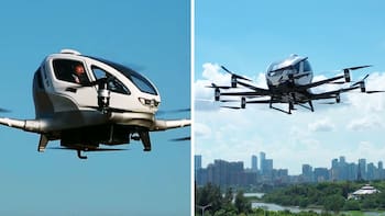 Los taxis voladores ya son una realidad: alcanzan los 130 kilómetros y pueden transportar a dos personas