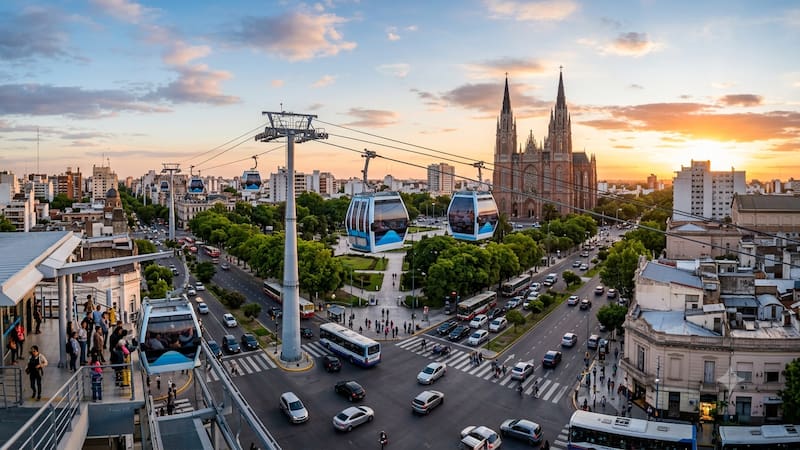 La Plata quiere tener teleféricos.