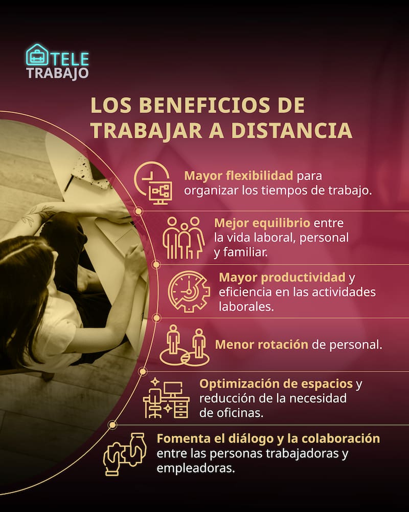 Mayor flexibilidad para organizar los tiempos de trabajo.