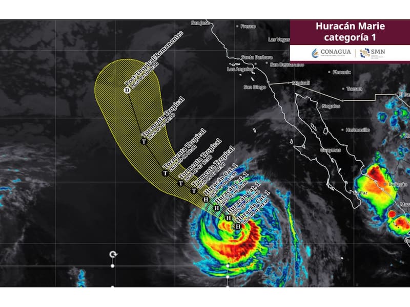 Huracanes en costas mexicanas
