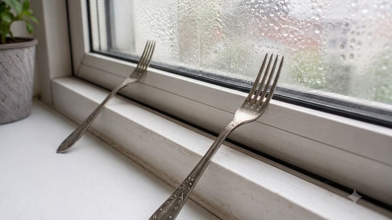 Colocar un tenedor junto a la ventana: para qué sirve y por qué lo recomiendan.