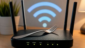 Poner un tenedor encima del router WiFi | Por qué recomiendan hacerlo y para qué sirve