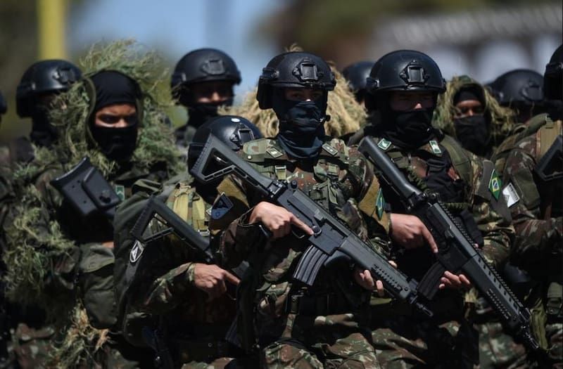 Brasil tiene el ejército más poderoso de Latinoamérica y podría ser una gran amenaza para las potencias. Fuente: Archivo.