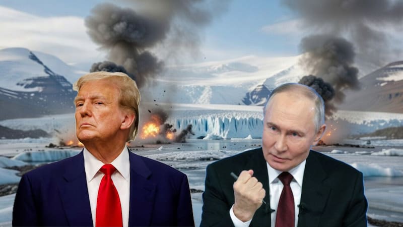 Tensión global: Rusia y Estados Unidos se disputan una ruta clave que será decisiva en una guerra. Foto: Grok IA